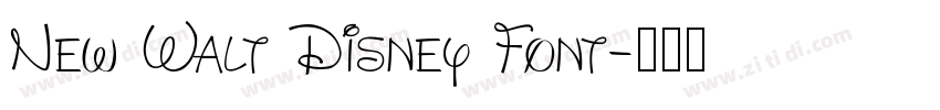 New Walt Disney Font字体转换